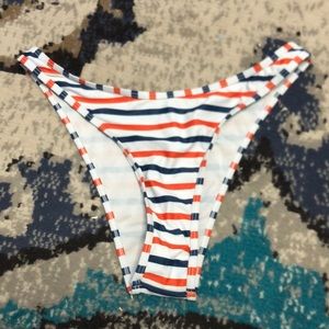 Red white and blue bikini bottom